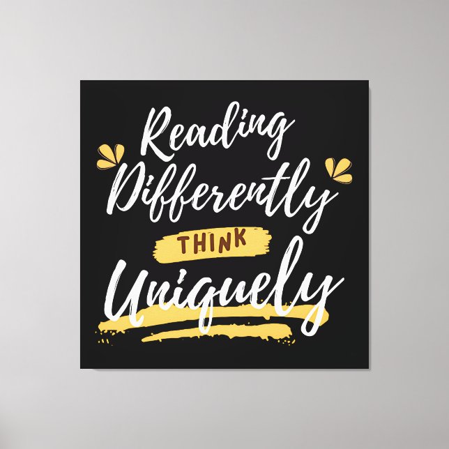 Lienzo conciencia de la dislexia mundial (Anverso)