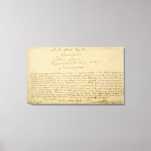 Lienzo Conciertos de Brandenburger del esmero manuscrito