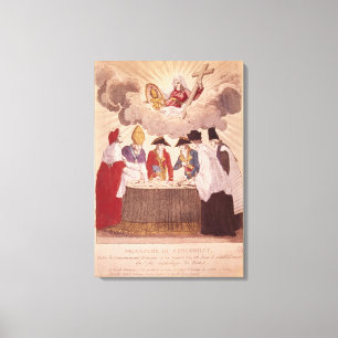 Lienzo Concordato entre Napoleon y papa Pío VII