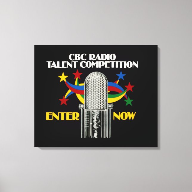Lienzo Concurso de Talento de Radio CBC - promoción (Anverso)