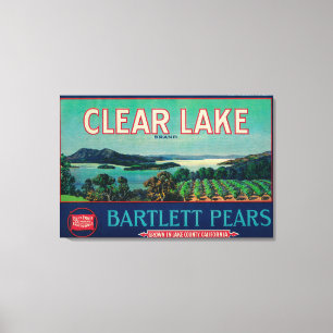 Lienzo Condado claro de LabelLake del cajón de la pera