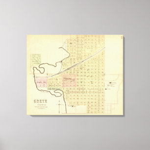 Lienzo Condado de Creta y Saline, Nebraska