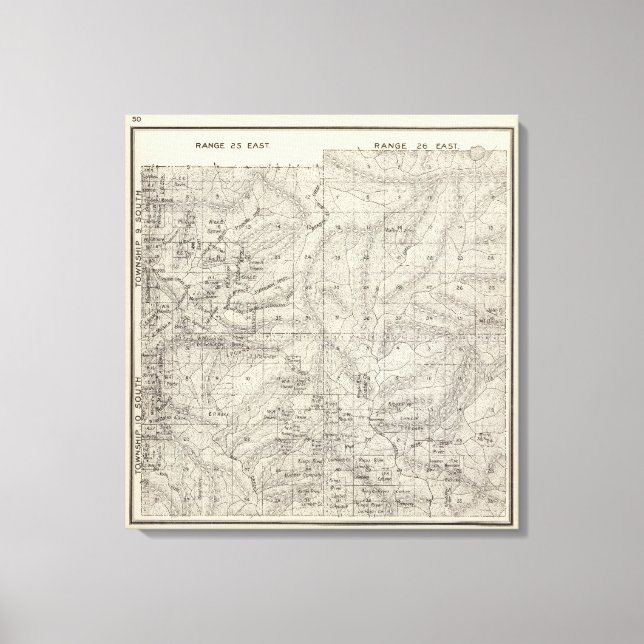 Lienzo Condado de Fresno, California 23 (Anverso)