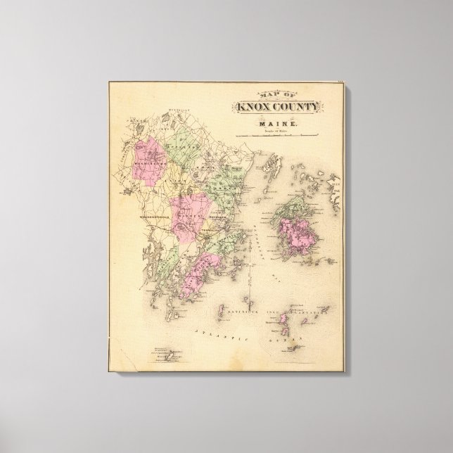 Lienzo condado de Knox, Maine (Anverso)