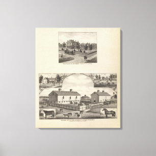 Lienzo Condado de la acción viva de Kansas en la ciudad