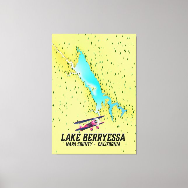 Lienzo condado de lake berryessa Napa, California (Anverso)