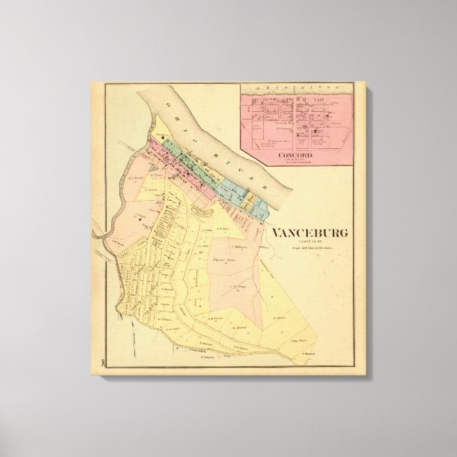 Lienzo Condado de Lewis, Kentucky (Anverso)