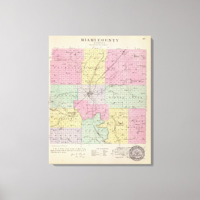 Lienzo Condado de Miami, Kansas (Anverso)