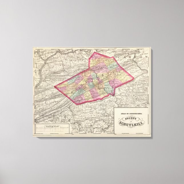 Lienzo Condado de Schuylkill (Anverso)