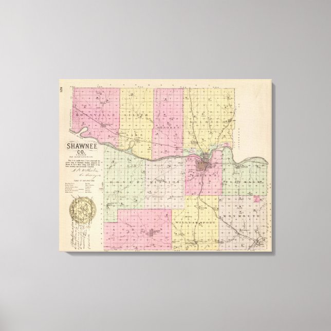 Lienzo Condado de Shawnee, Kansas (Anverso)