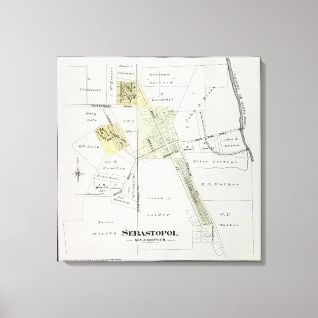 Lienzo Condado de Sonoma, California 17 (Anverso)