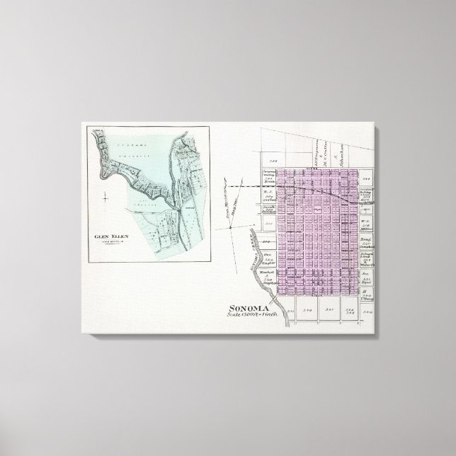 Lienzo Condado de Sonoma, California 22 (Anverso)