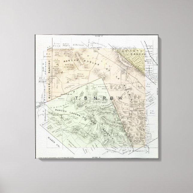 Lienzo Condado de Sonoma, California 32 (Anverso)