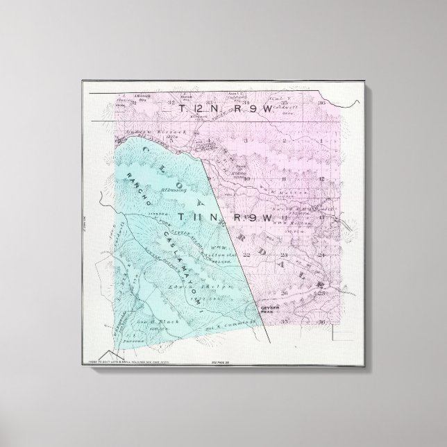 Lienzo Condado de Sonoma, California 7 (Anverso)