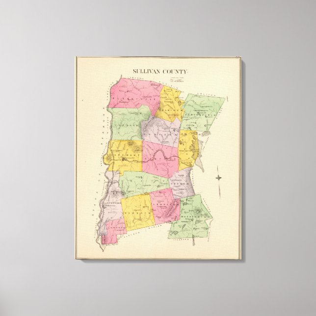 Lienzo Condado de Sullivan (Anverso)