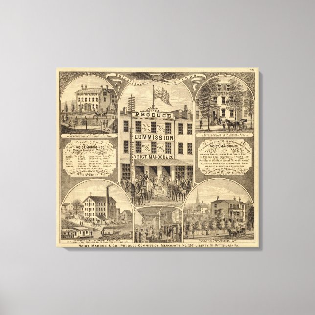 Lienzo Condado de Westmoreland, Pennsylvania (Anverso)