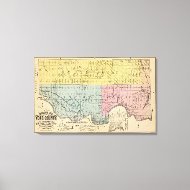 Lienzo Condado de Yolo 1 (Anverso)