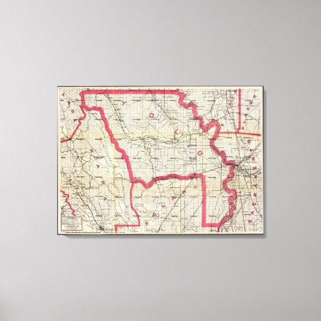 Lienzo Condado de Yolo, California (Anverso)