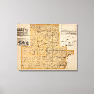 Lienzo Condados de McLeod y Sibley, Minnesota