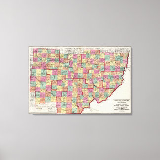 Lienzo Condados de Ohio