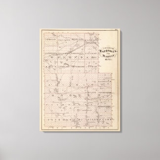 Lienzo Condados de Watonwan y Martin, Minnesota