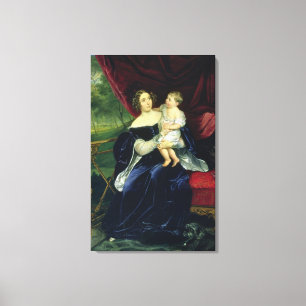 Lienzo Condesa Olga Ivanovna Orlov con su hija