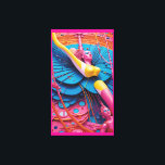 Lienzo Conectado al sueño - Ken Gage Art<br><div class="desc">Conectado al Sueño. 2024,  Ken Gage. Arte digital: surrealismo pop.</div>