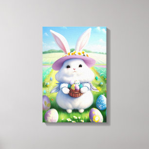 Lienzo Conejito de Pascua adorable 01