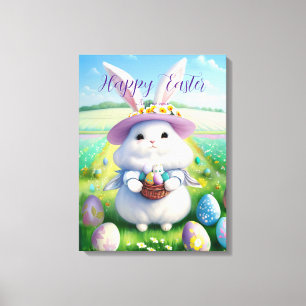 Lienzo Conejito de Pascua Lindo 01