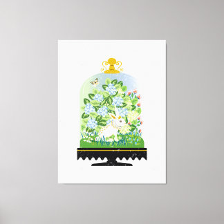 Lienzo Conejo conejo conejo botánico 1