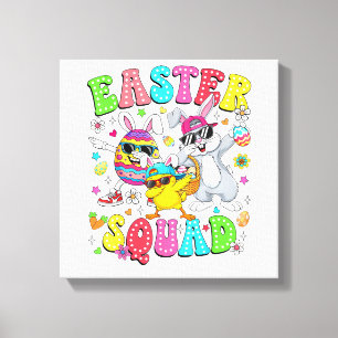 Lienzo Conejo Divertido Groovy Huevo Pollito Pascua Equip