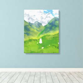 Lienzo Conejo lindo en Mountain View