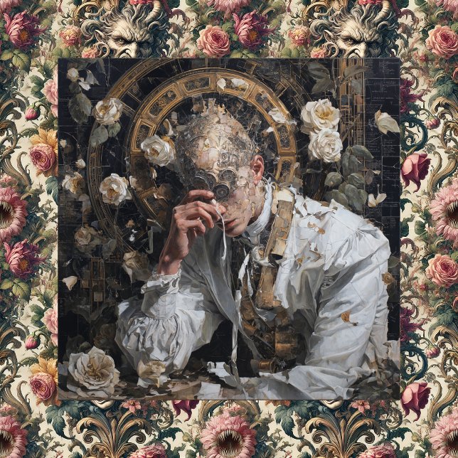 Lienzo Confessions of a Monocle Maker — Gothic Surreal  (Confessions of a Monocle Maker + Baroque Hunger Pains)