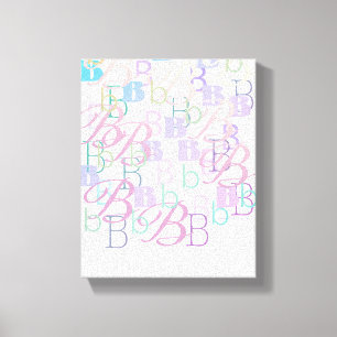 Lienzo Confeti de Letras "B"