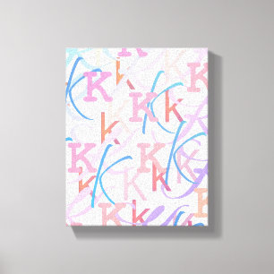 Lienzo Confeti de Letras "K"