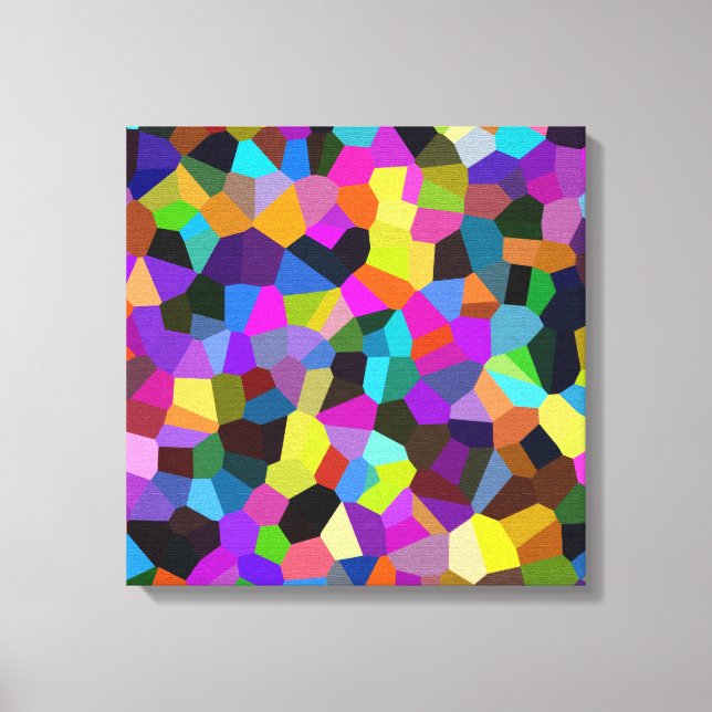 Lienzo Confetti en tonos jewel (Anverso)