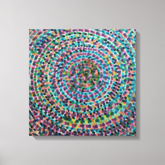Lienzo Confetti Spirals Stretched Canvas Print