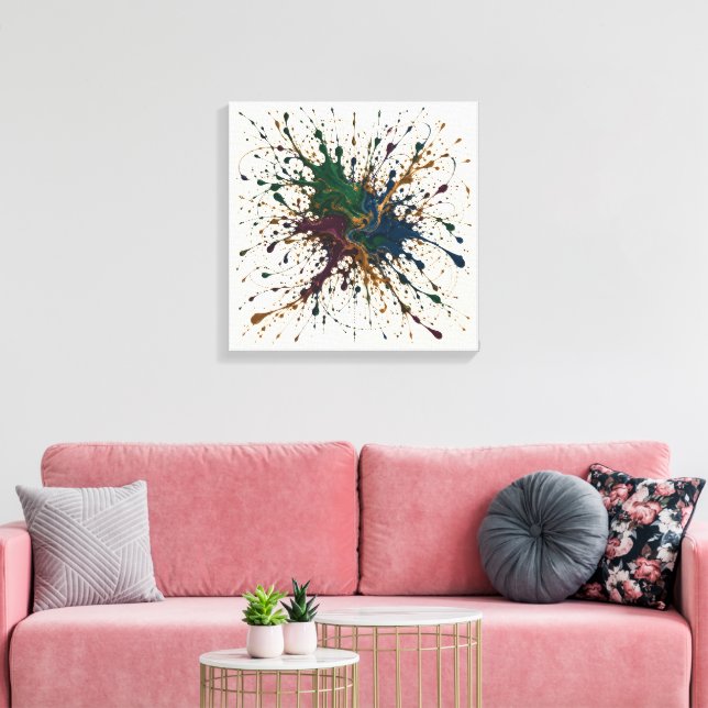 Lienzo Confluencia de terciopelo (Insitu (Sala de estar))
