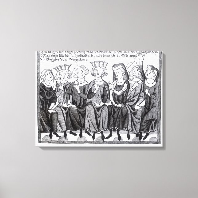 Lienzo Congreso poético y musical (Anverso)