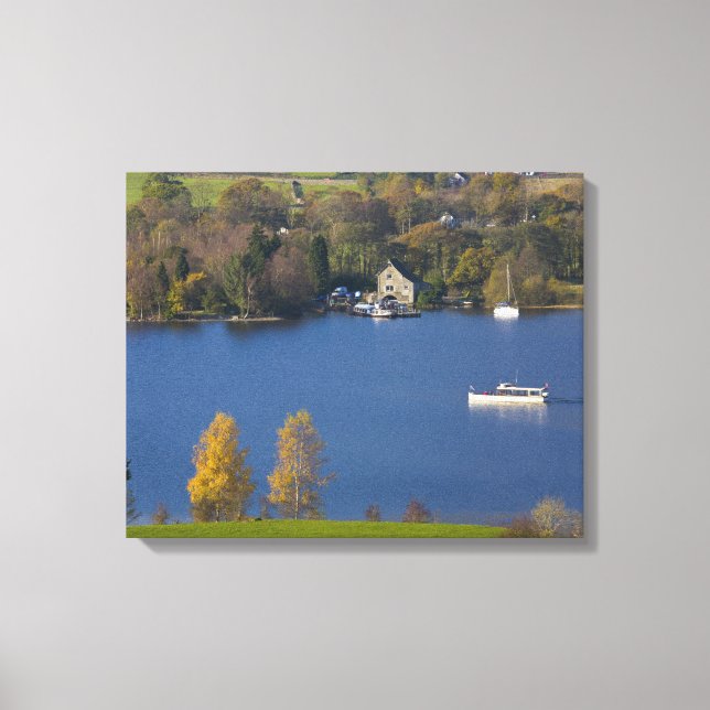 Lienzo Coniston Water, Distrito de los Lagos, Cumbria, In (Anverso)