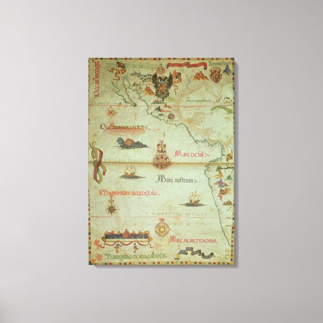 Lienzo Conquista de México y Perú (Anverso)