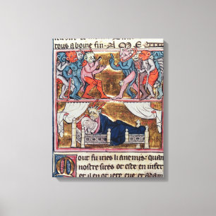 Lienzo Consejo de demonios, del 'l'Histoire de Merlin'