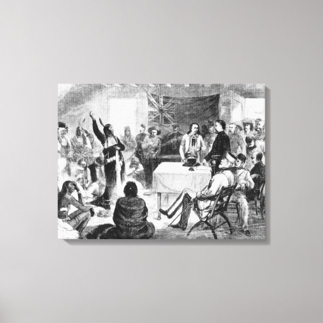 Lienzo Consejo de Toros de Sesión, 1877 (Anverso)