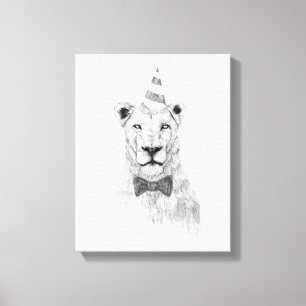 Lienzo Consiga el fiesta comenzado