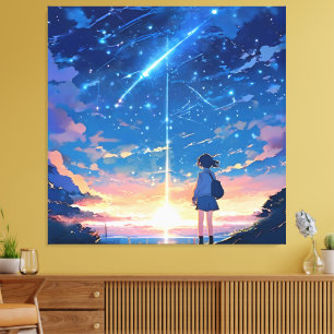 Lienzo constelación con estrellas de tiro