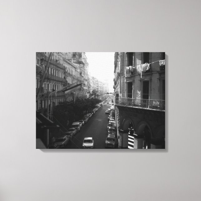 Lienzo Construcción de coches de la Argelia antigua (Anverso)