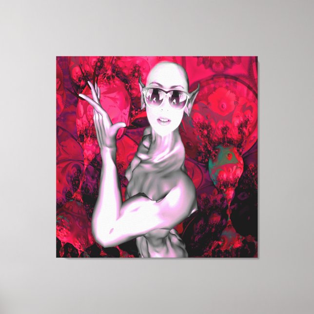 Lienzo Contacto de Alien (Anverso)