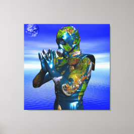 Lienzo Contaminación mundial