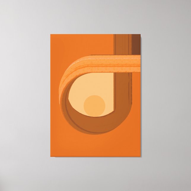 Lienzo Contemplación Abstracta Minimalista Moderna (Anverso)