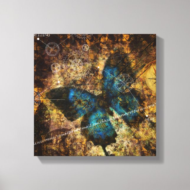 Lienzo Contemplar El Efecto Mariposa (Anverso)